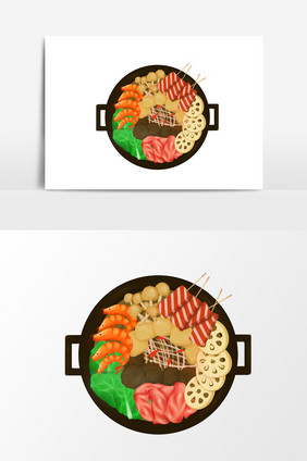 部队火锅设计元素
