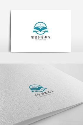 时尚大气创意书店logo