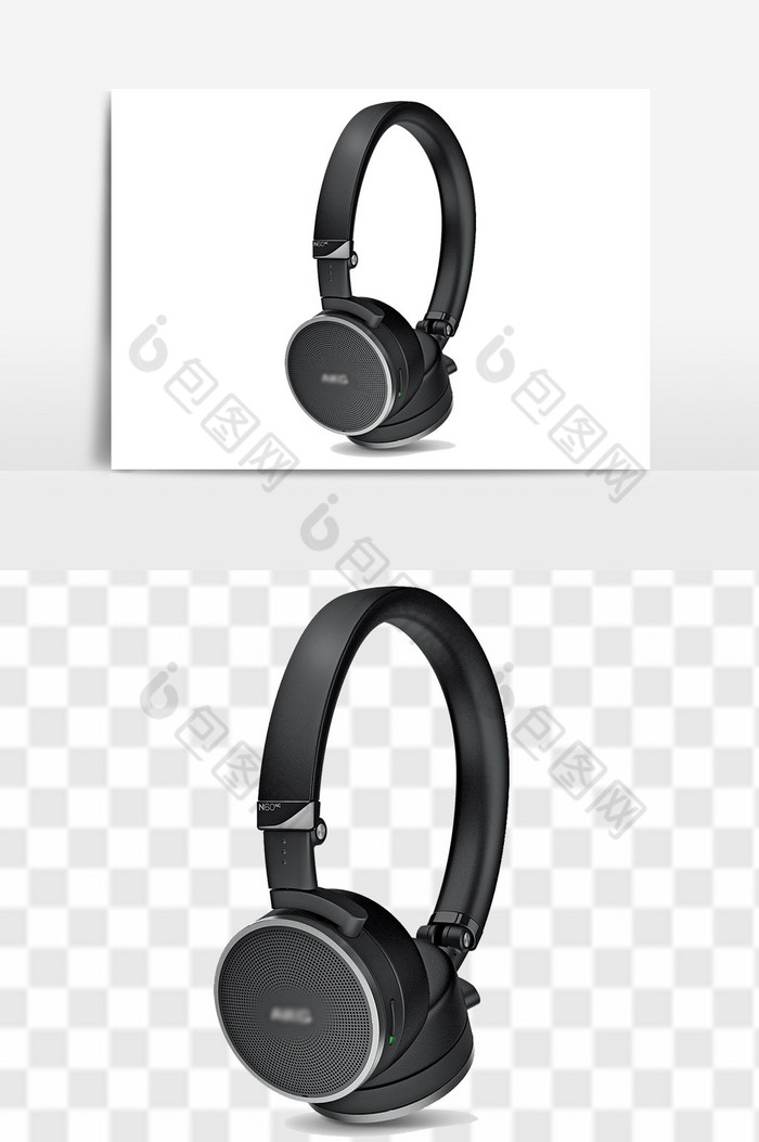 黑色游戏头戴式耳机图片图片