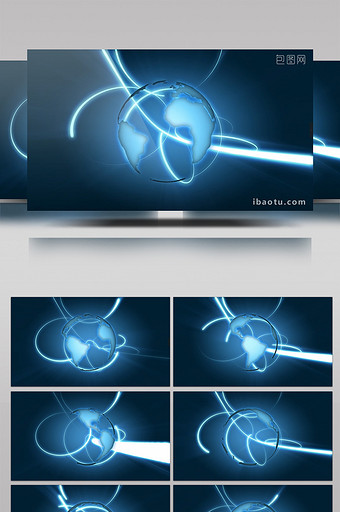 商务高科技地球企业宣传片素材视频图片