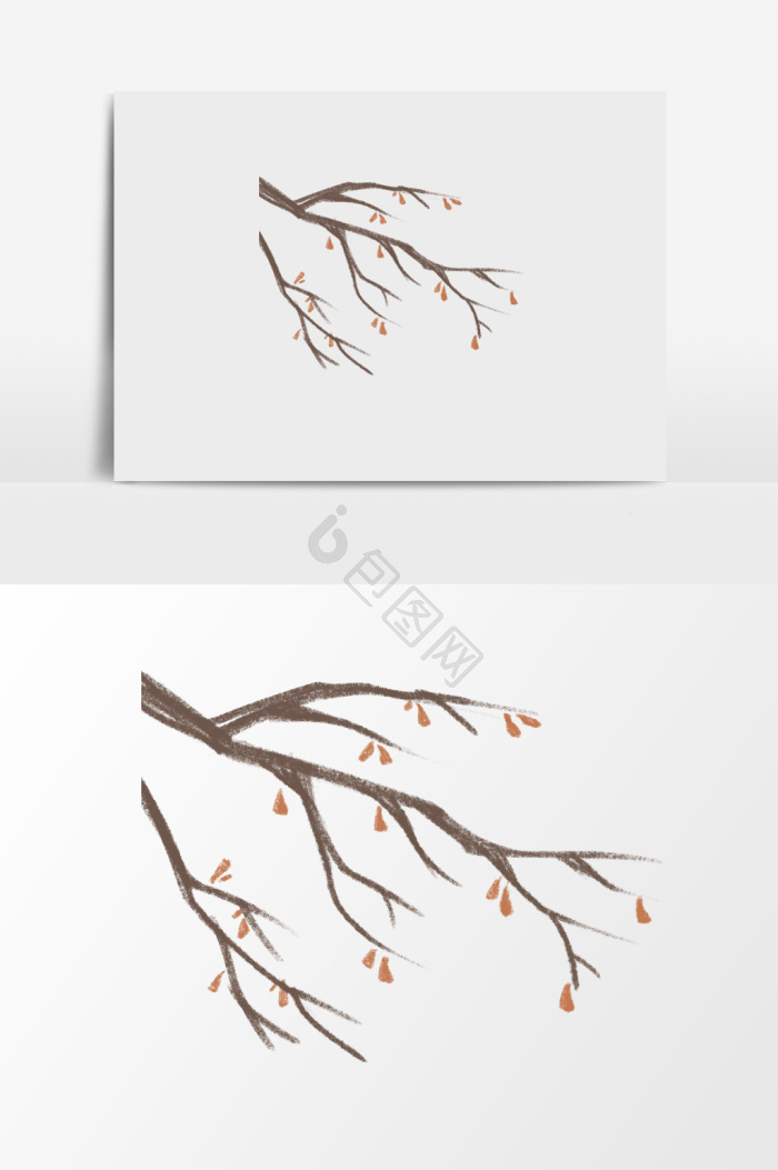 树枝插画图片下载-包图网
