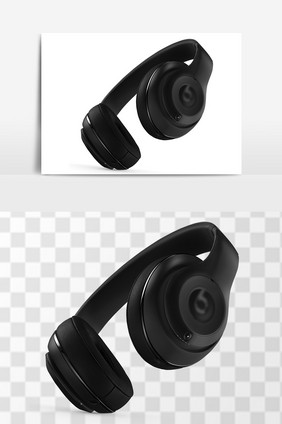黑色耳机游戏耳机
