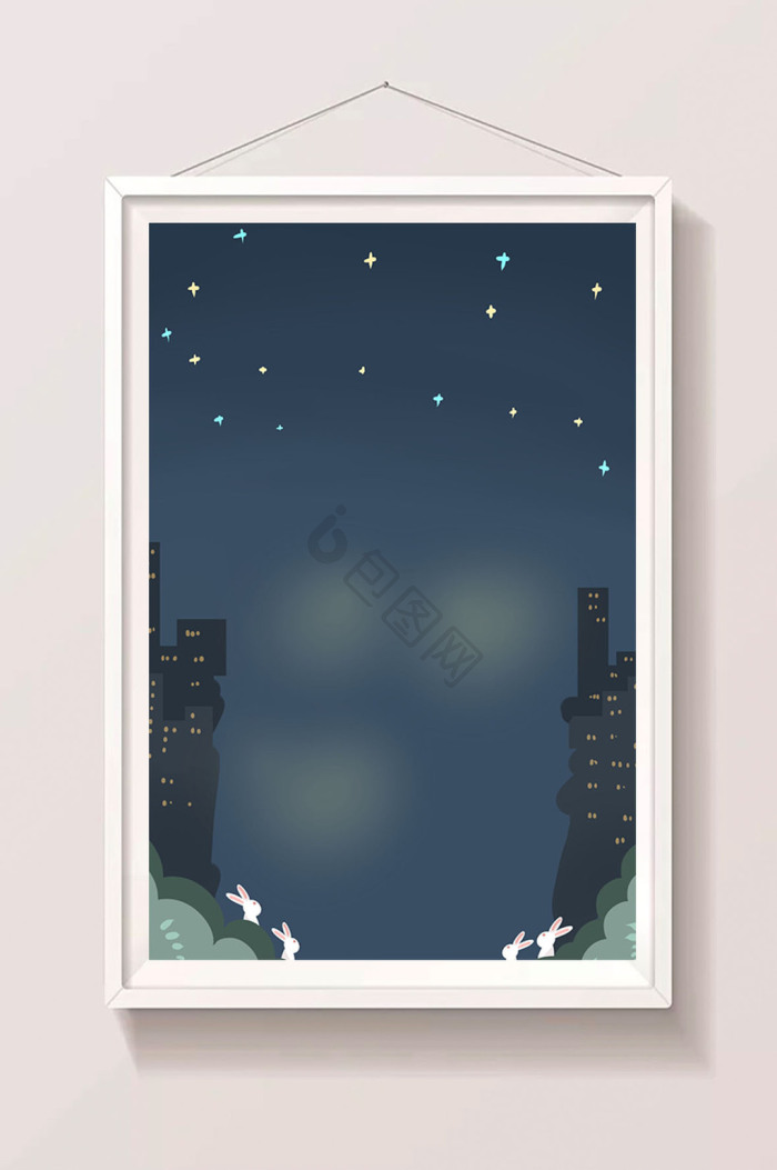 卡通夜晚背景-卡通夜晚背景图片-【包图网】
