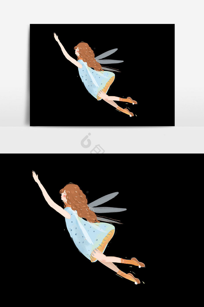 女孩飞舞图片