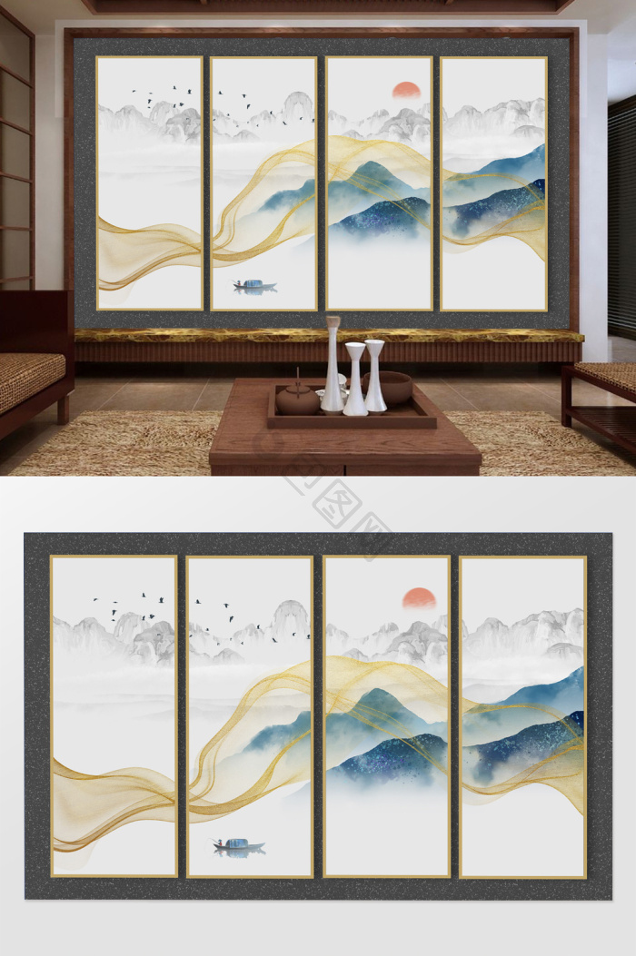 中式水墨背景-中式水墨背景图片-【包图网】
