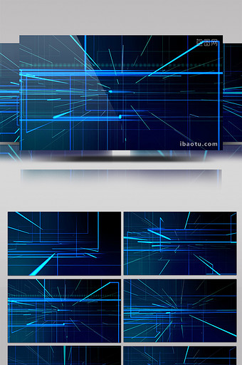 蓝色线条大气震撼展示企业宣传互联网背景图片