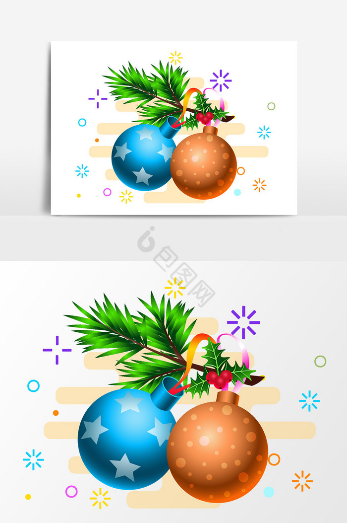 圣诞装饰球图片
