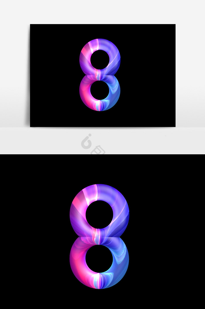 数字8数字效果图片