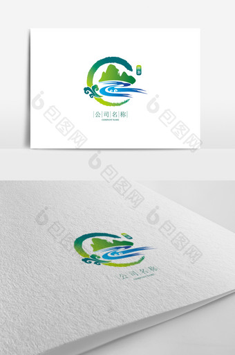 中国风旅游标志logo设计图片