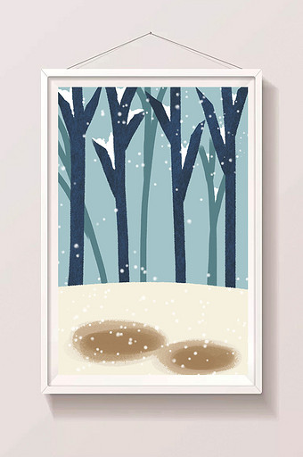 冬季雪花素材设计图片