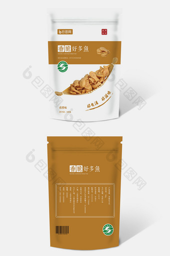 香脆好多鱼零食食品袋包装图片