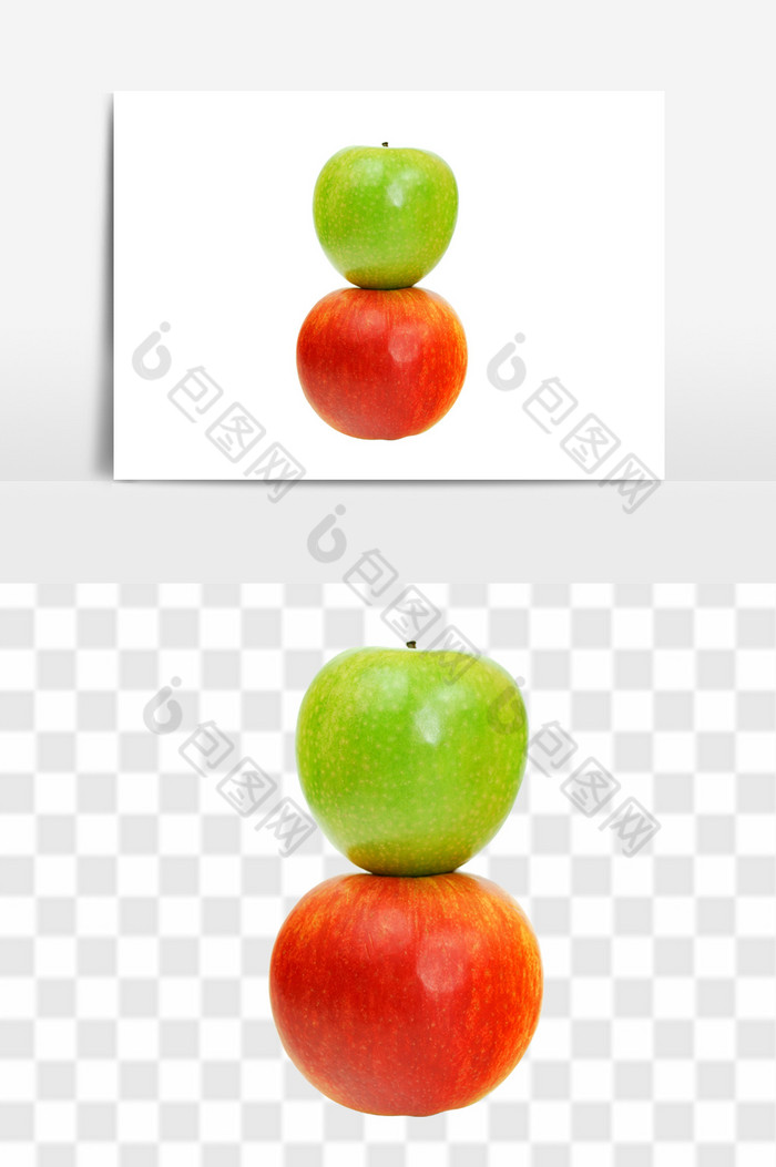 青苹果红苹果组合图片图片