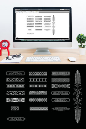 CAD欧式图案造型图库