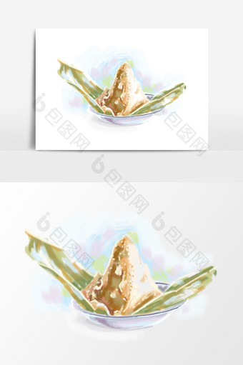 中国风食物粽子设计元素图片