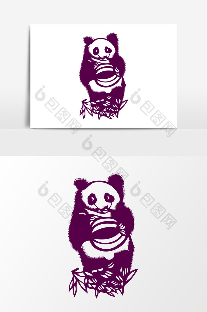 中国国宝熊猫设计元素