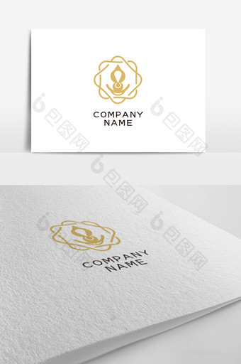 创意简约养生馆logo设计图片