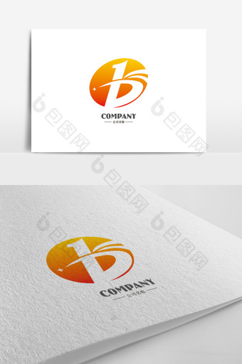 大气个性字母D标志logo设计图片