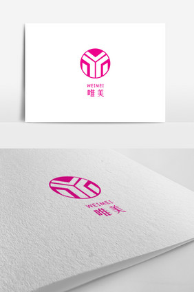 创意MV字母标志logo设计