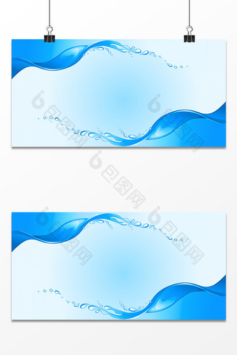 经典蓝色水纹质感纹理宣传展板背景图片