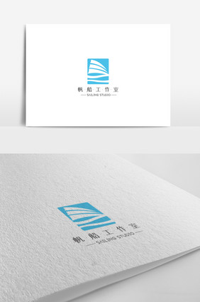 时尚简约工作室logo设计模板