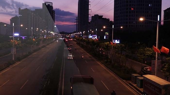 城市车流夜景延时摄影摄像