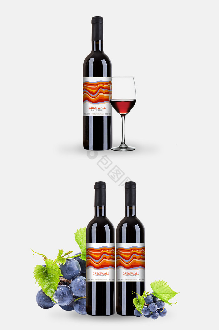 葡萄酒包装图片