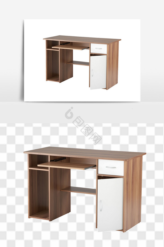 电脑桌子木质图片