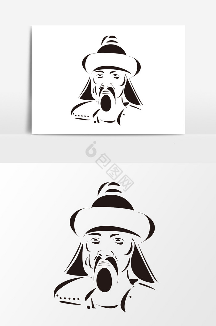 成吉思汗将军头像