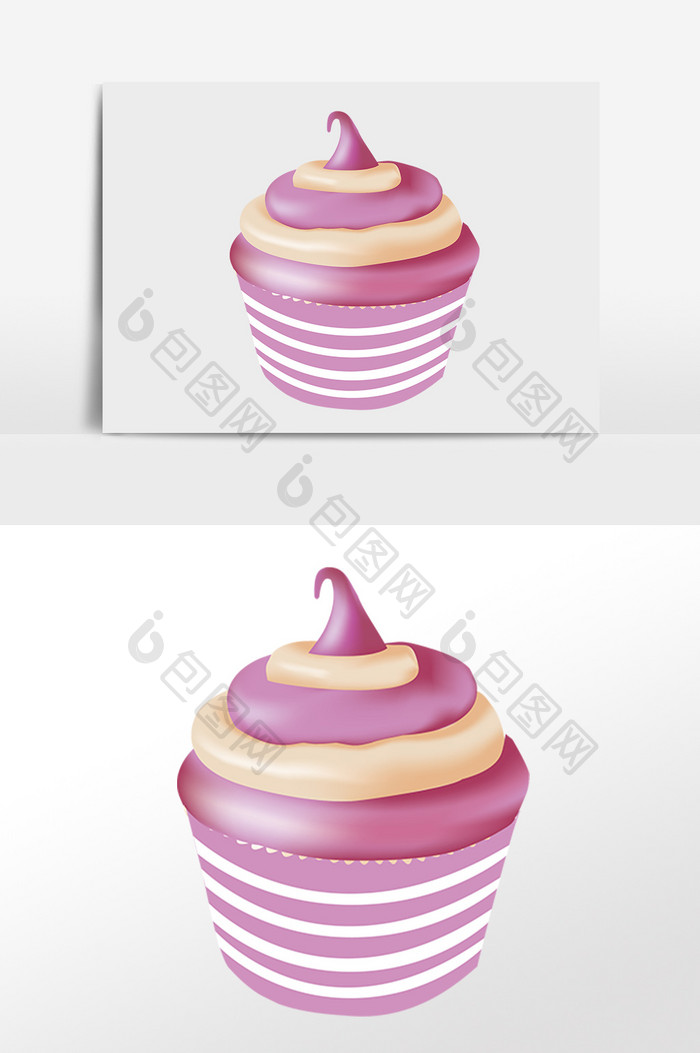 紫色的彩虹蛋糕素材
