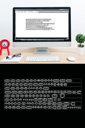 CAD会议桌模型图库