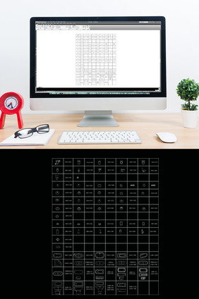 CAD常用卫生间洁具模型图库