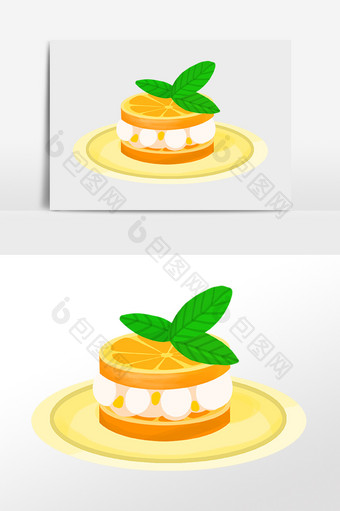 创意橙子造型元素图片