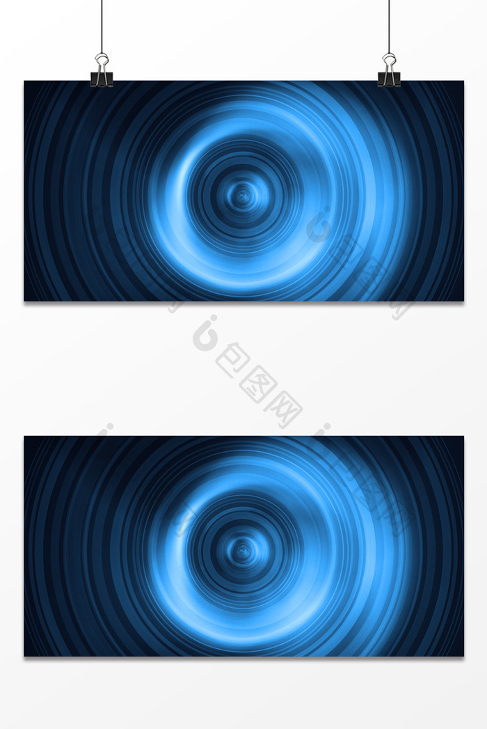 蓝色抽象旋转空间背景