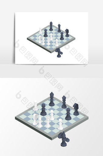 卡通象棋设计元素图片