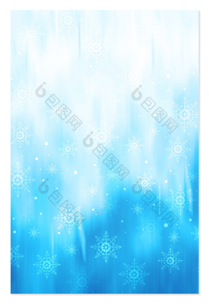 蓝色冬季圣诞节雪花水彩 背景下载 包图网