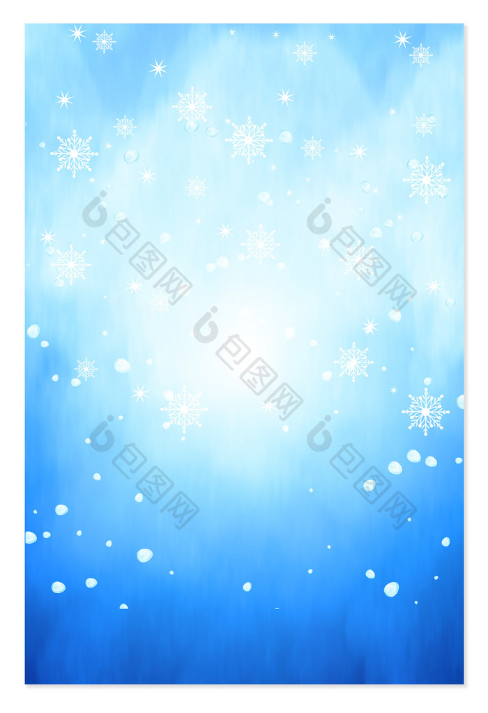 水彩雪花冬季蓝色圣诞节图 背景下载 包图网 水彩雪花冬季蓝色圣诞节图 背景下载 包图网
