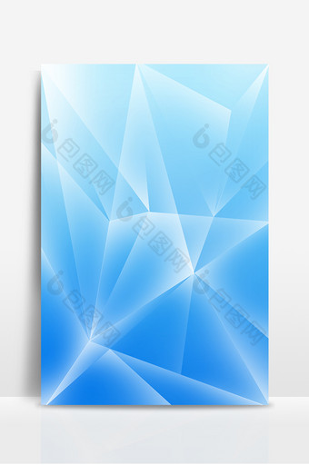 蓝色企业科技几何背景图片