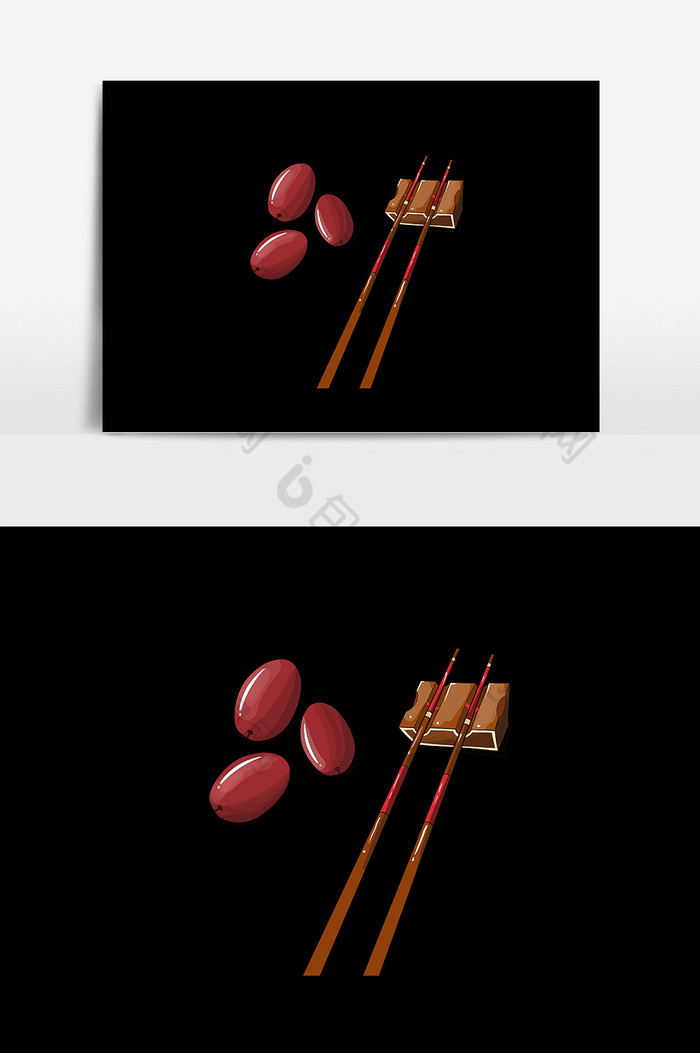 包图网提供精美好看的筷子饭豆素材免费下载,本次作品主题是插画,使用