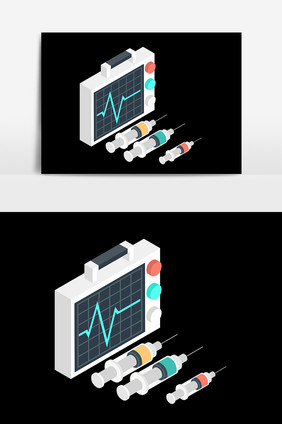 手绘医疗器械元素设计