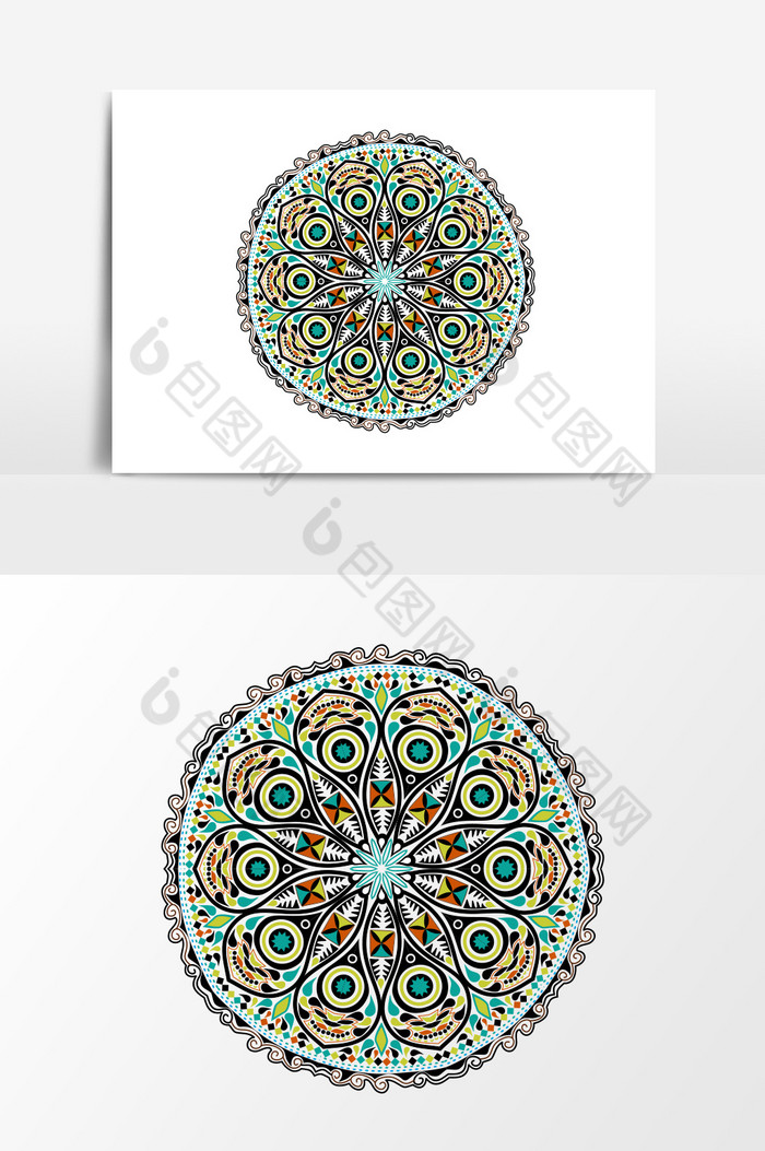 中国风抽象花纹图案设计元素