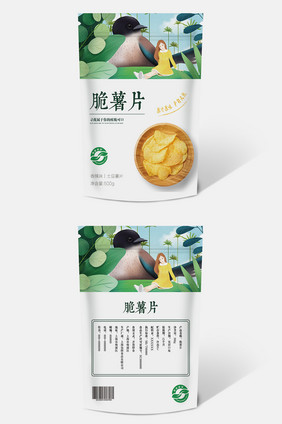 脆薯片休闲食品包装袋