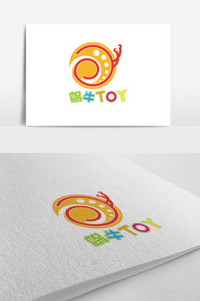 彩色可爱儿童玩具游乐场logo标志设计