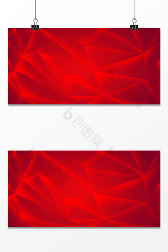 中国红简约几何背景图片