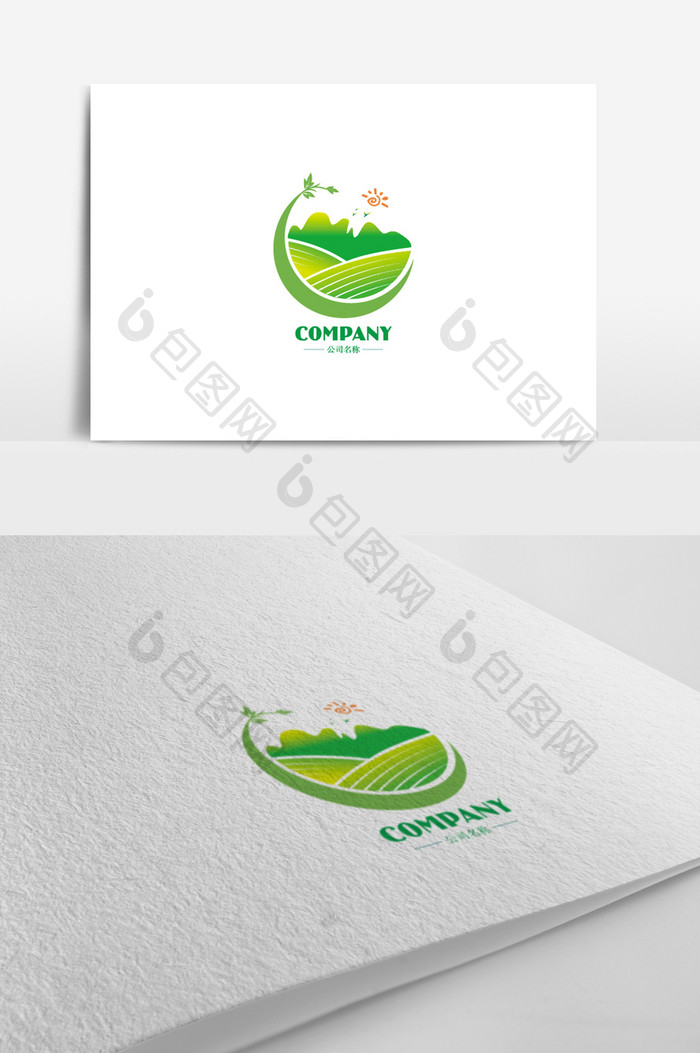 田园农业标志logo设计