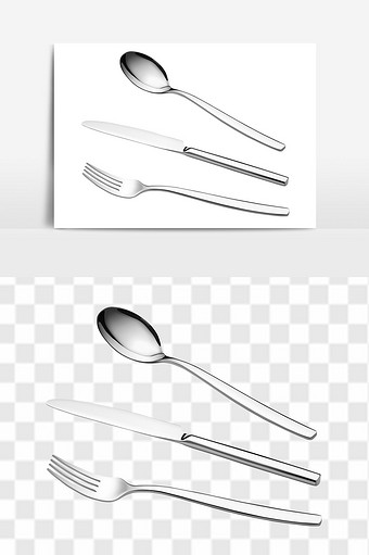 叉子筷子勺子餐具图片