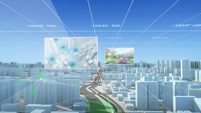 科技数字三维城市智慧城市展示AE模板