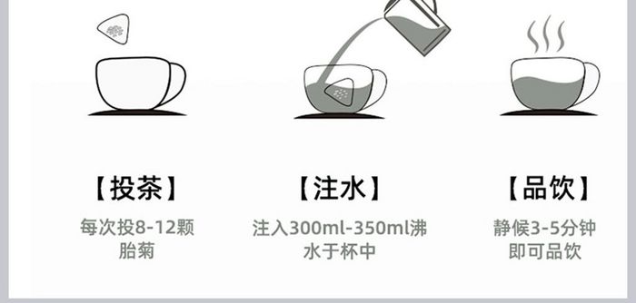 清新胎菊花茶详情页PSD