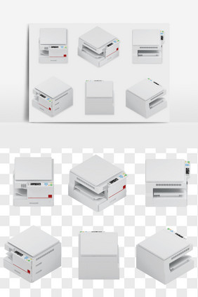 打印机办公电器元素PNG文件