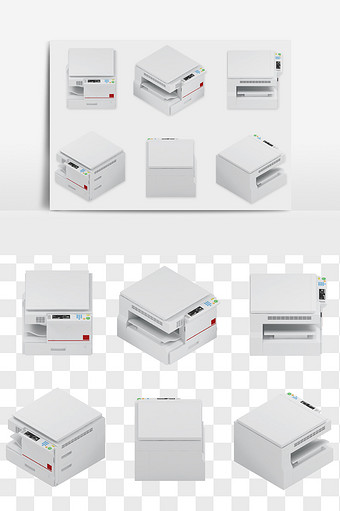 打印机办公电器元素PNG文件图片