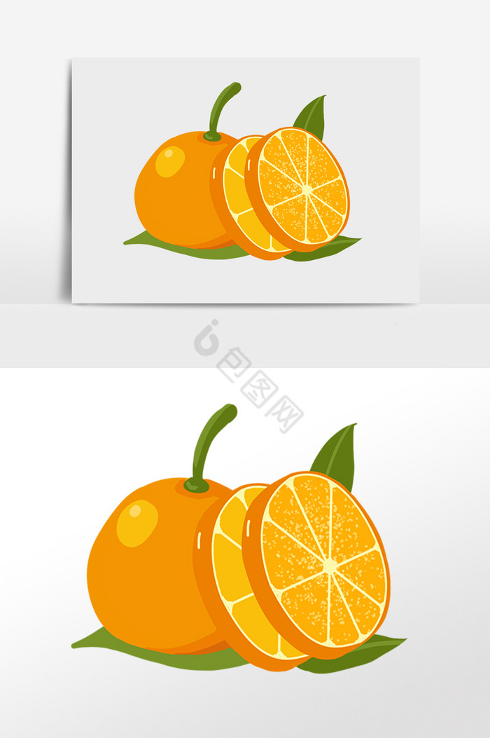 切片橙子图片